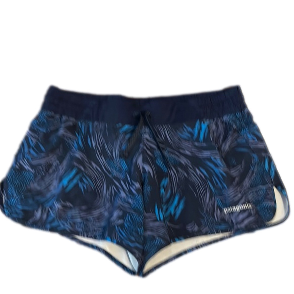 PATAGONIA Shorts Women's Small Blue Stretch Running Cross Train